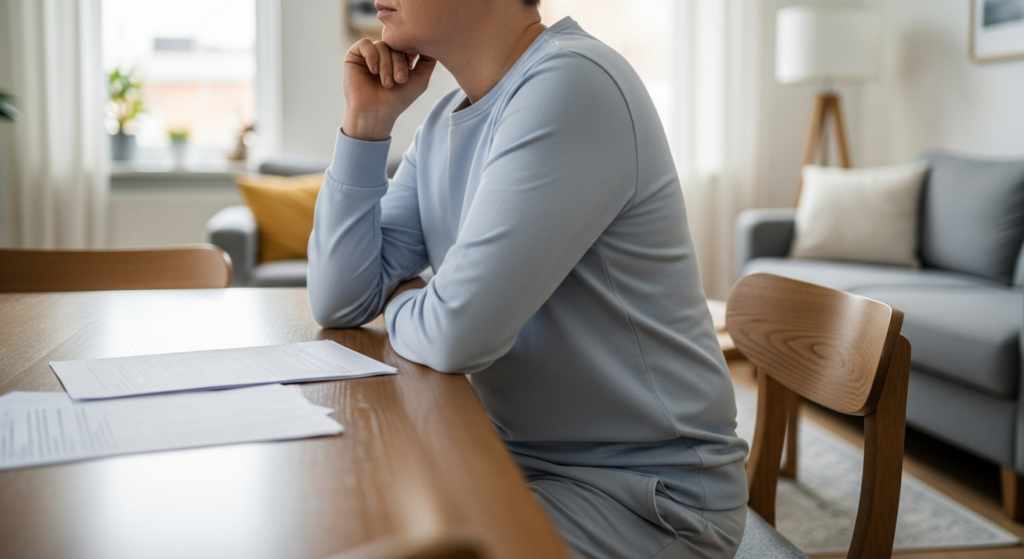 会社ごとの見積もりを前に考える人